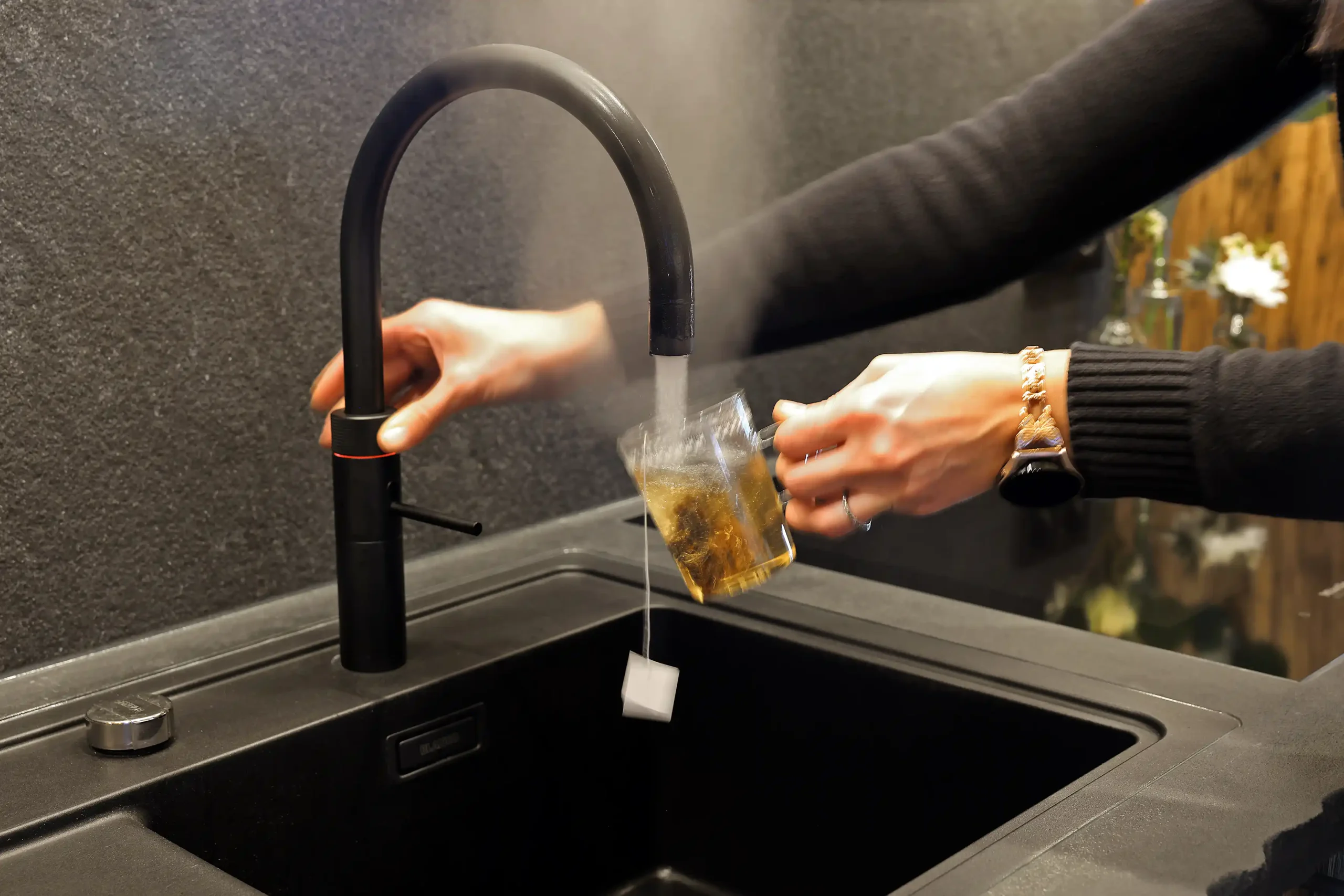 Küche mit Quooker Wasserhahn