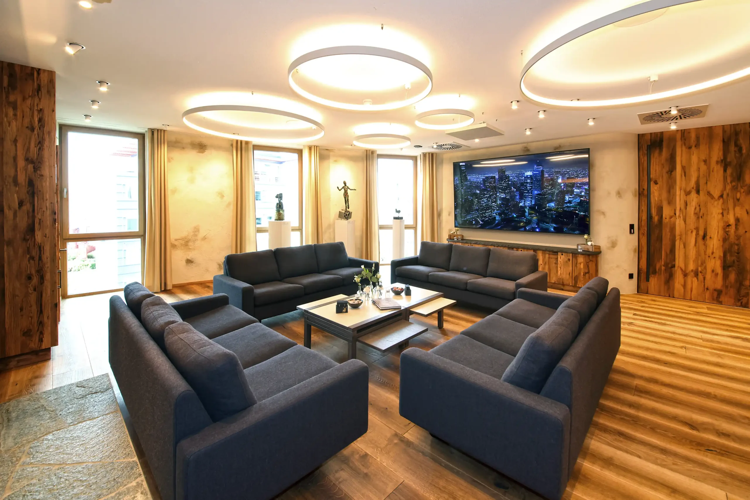 Veranstaltungsbereich im Lounge Raumlayout