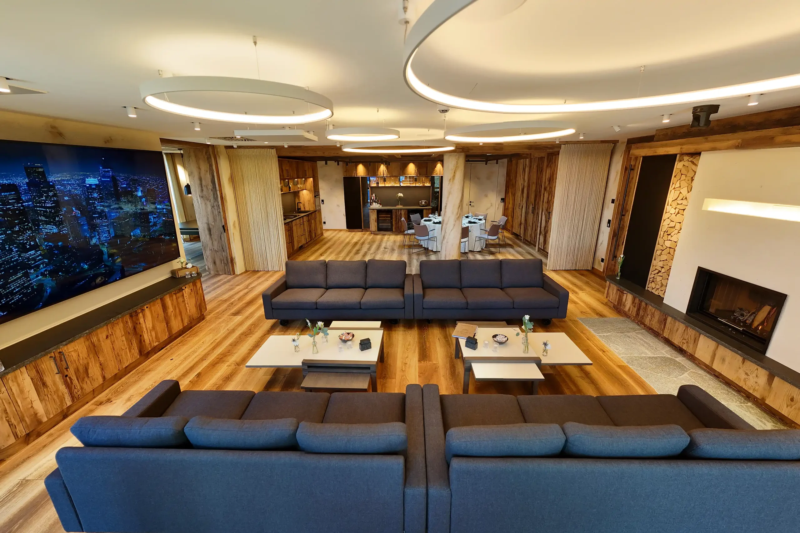 Veranstaltungsbereich im Lounge Raumlayout