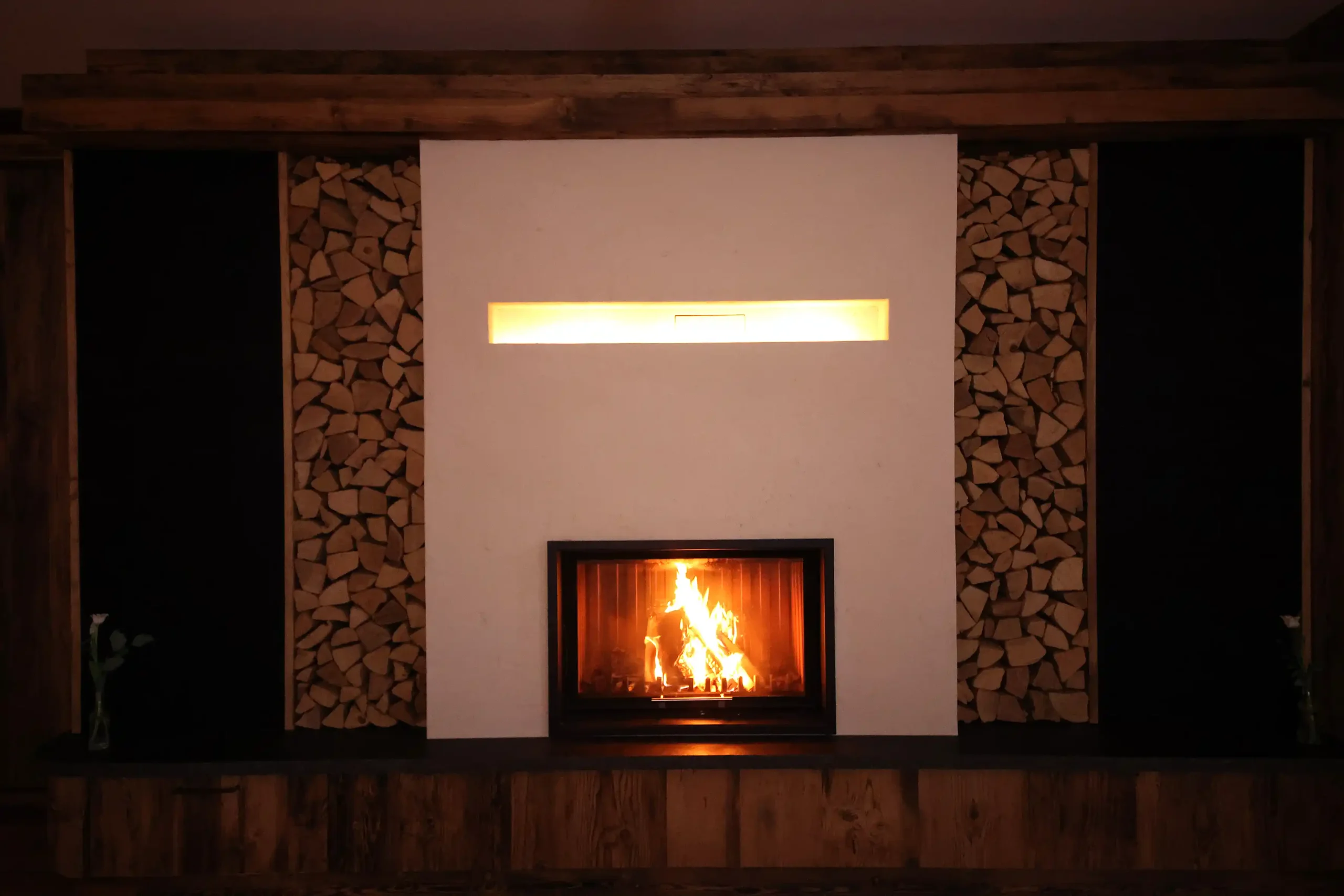 Der Kamin im Veranstaltungsbereich