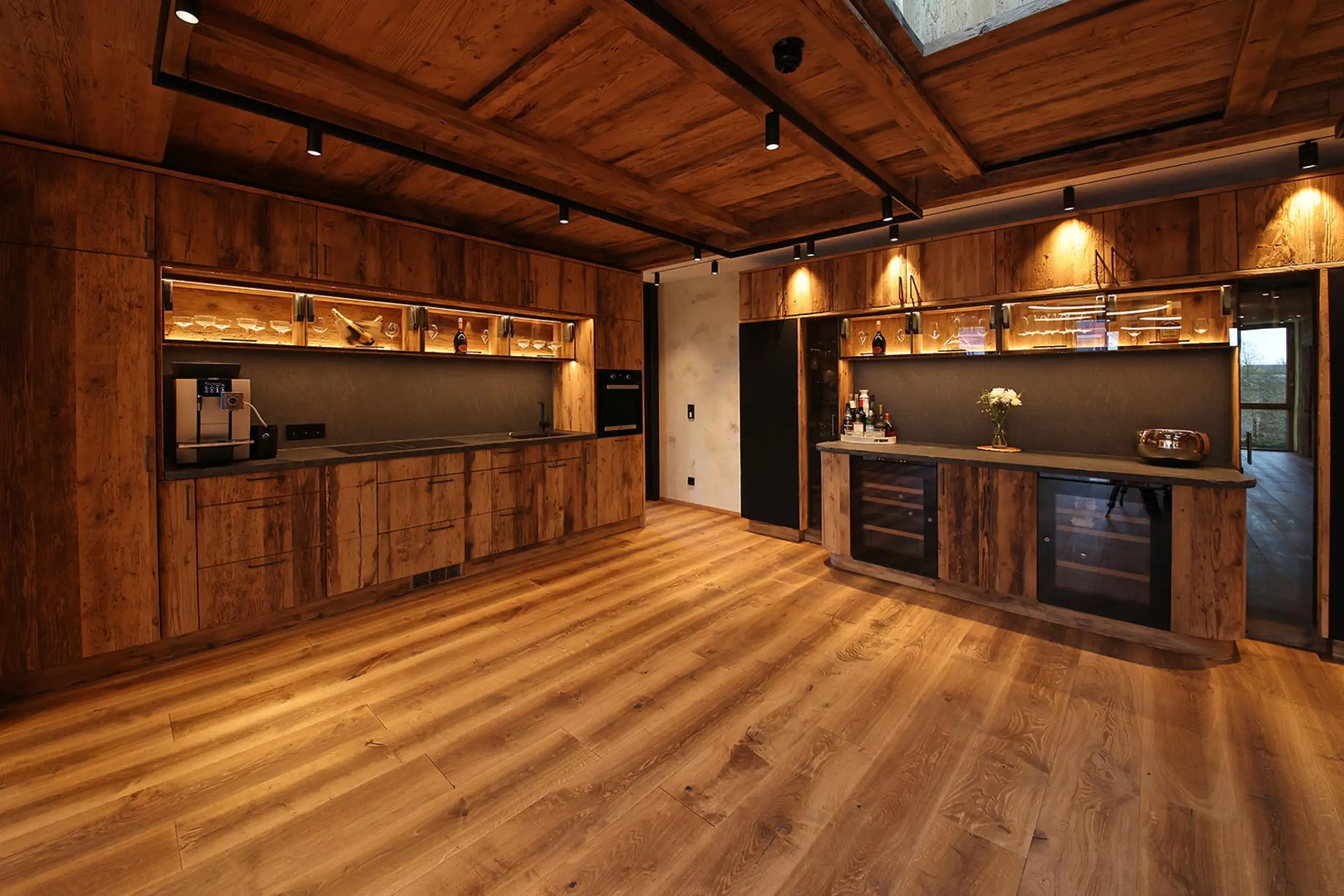 Dining Bereich Überblick der Küche