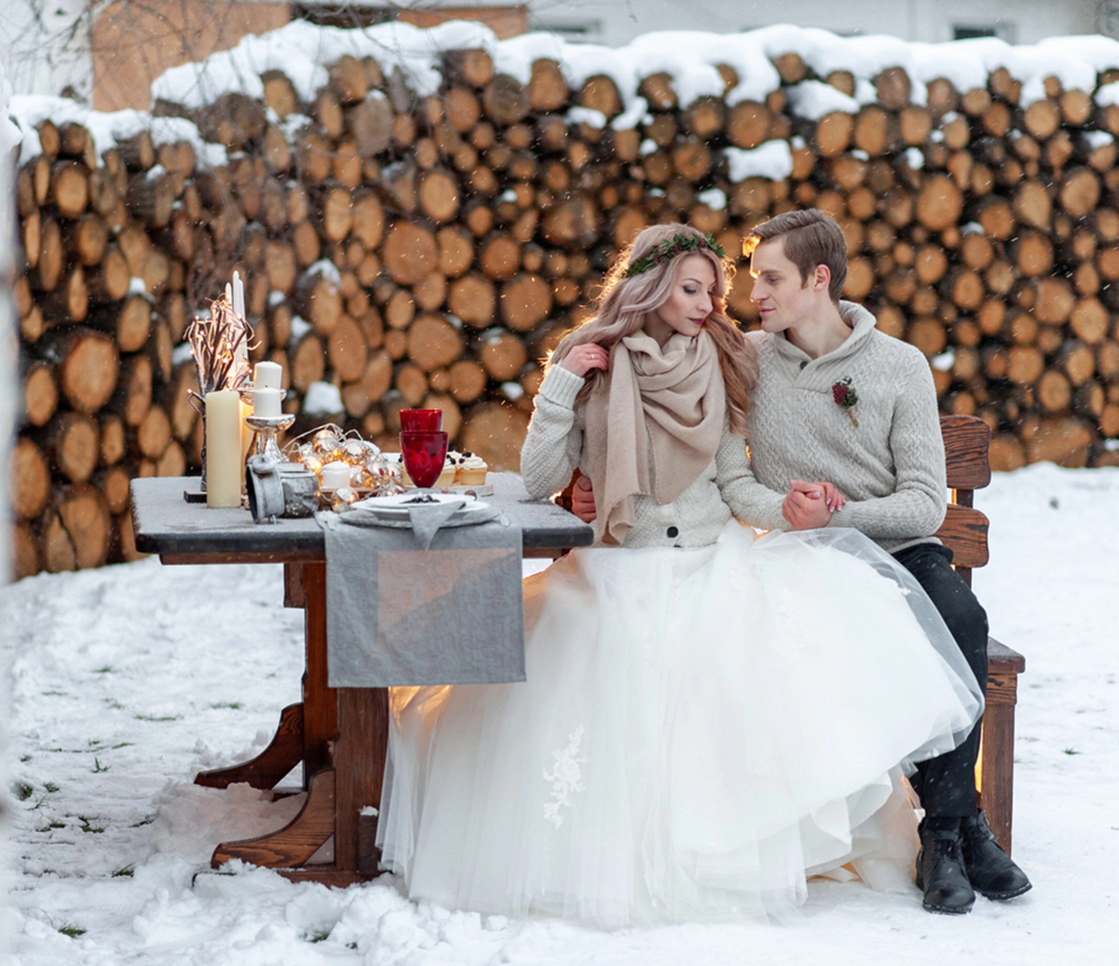 Winterhochzeit im Chalet O
