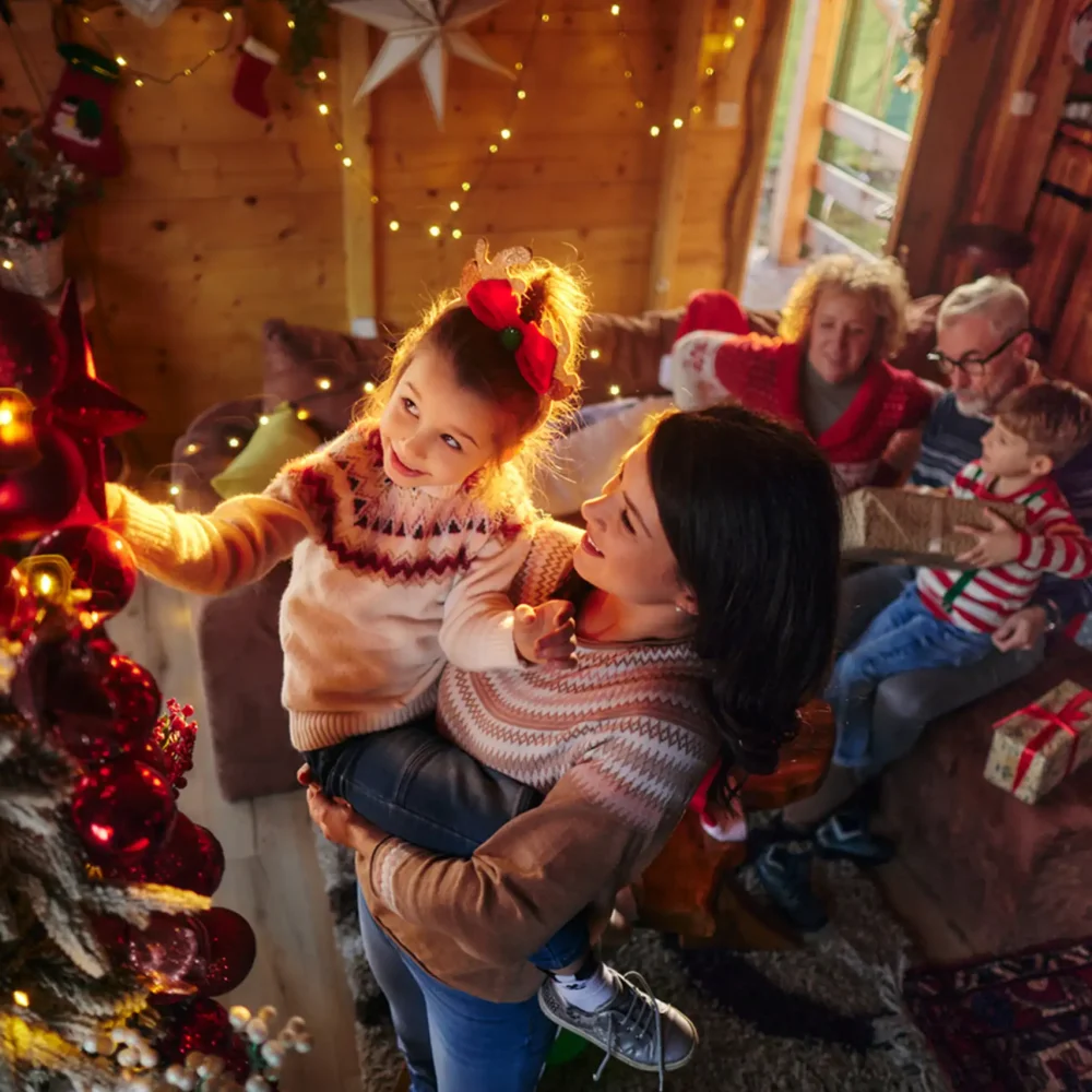 Weihnachten feiern mit Familie im Chalet O