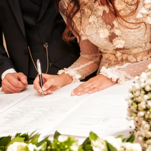 Standesamtliche Trauung für Hochzeiten im Chalet O